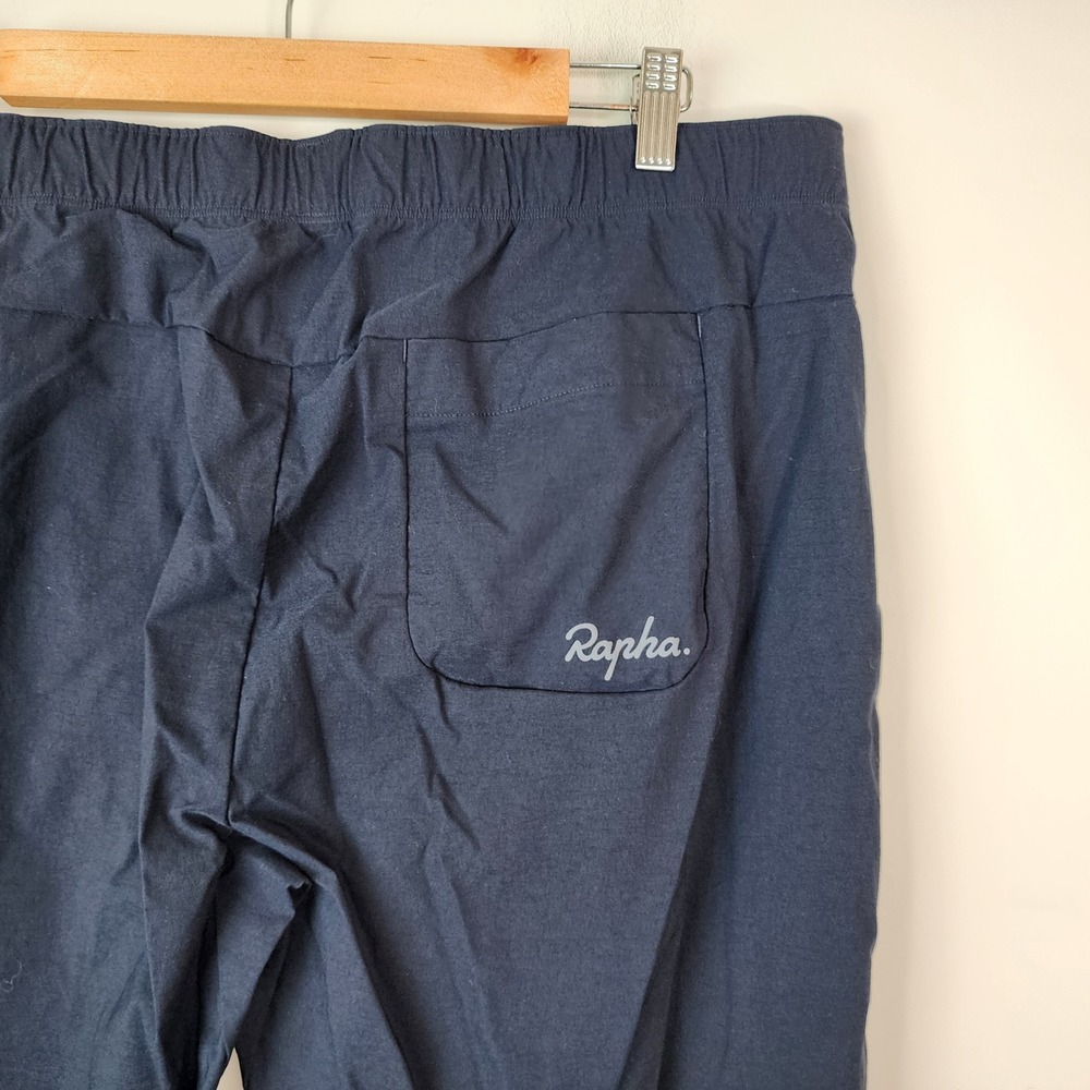 Rapha Easy Tech Pants Men's XXL Navy Blue Nylon Stretch Belt Pull-on Commuter - Picture 7 of 9